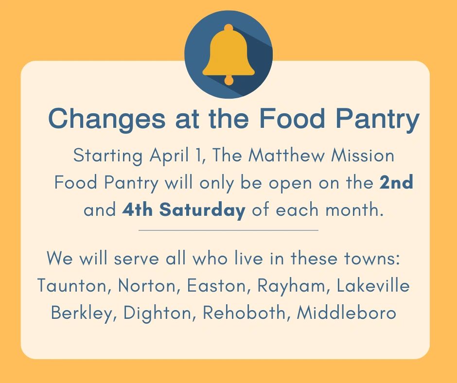 Food Pantry Matthew Mission Food Pantry Taunton, Massachusetts